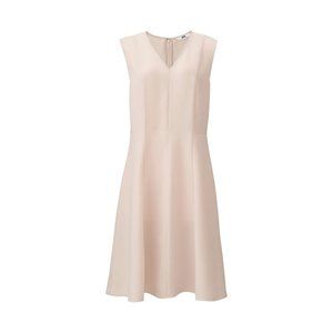 Uniqlo White Fit n Flare Dress